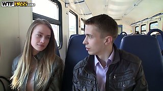 Young Russian hussy gets picked up in metro