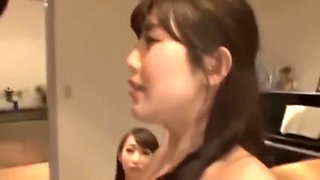 A lucky guy fucks a whole Japanese family