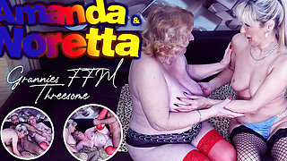Hot Grannies FFM Threesome with Amanda & Noretta