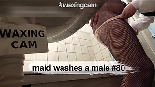 #80 Spies on the Maid Washing Maleg on the Maid Washing Male