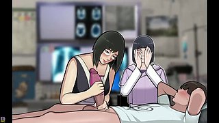 Konoha MILFs #9: Perverted Doctor Jerks Me Off in Front of My Stepmom and Makes Me Cum Hard - EroticGamesNC