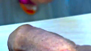 Submissive and Dominant Blonde Axell Serves a Big Handsome Man's Dick. Cock Fetish. Fuck Rings Handjob.