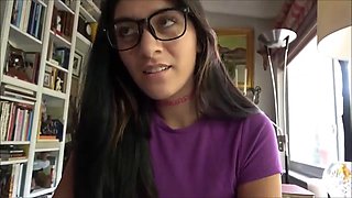 Big-Tits Brunette Craves Daddy Cock Anal Facial