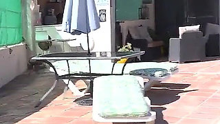 Auntjudys - a Sunny Outdoor Interview with Busty Mature MILF Maggie Moon
