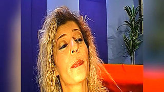 Blonde MILF Gets Massive Piss and Cum Shower From Multiple Cocks