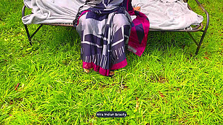 Rare Desi Bhabhi Saree Outdoor Sex - 69 Position Pussy Eating and Public Doggy Anal Fucking