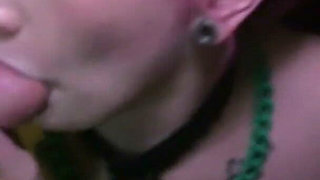 Cum Slut Teen Punk in Amateur Gangbang with Older Swinger Guys