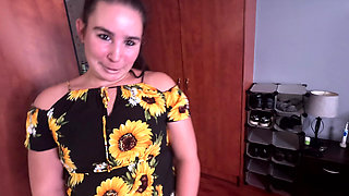 POV Dirty Talking Slut Milks Cock Twice in a Row, Cum Swallow and Facial