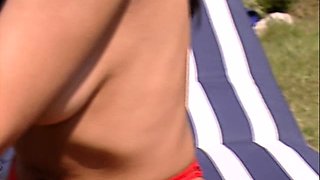 Bareback anal sex with flaming brunettes with big boobs