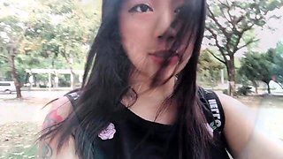 Asian School Girl Goes Wild Camping with Seniors