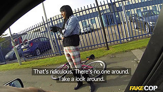 Fake Cop - Hot Cyclist with Big Tits and Sweet Ass Takes Big Load