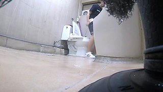 Korean girl using toilet part 5