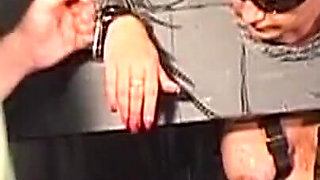 Mature MILF Suspended in Latex for Deep Dildo Play