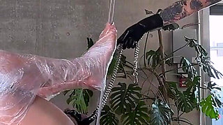 Extremely Sensual Anal Stretching 5: Mummified to the Swing and Analy Fisted
