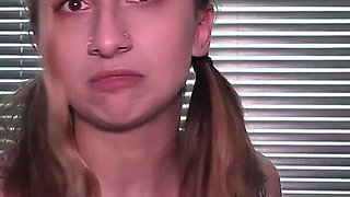 Nina Completes Her School Project