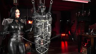Mistress Damazonia - Milking my suspended gimp